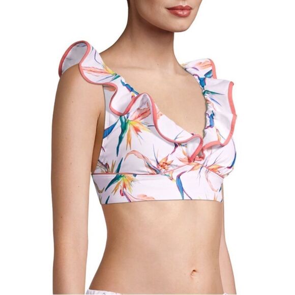 New with Tags Time & Tru Birds of Paradise Bikini Top Size Small (4/6) - Picture 4 of 7